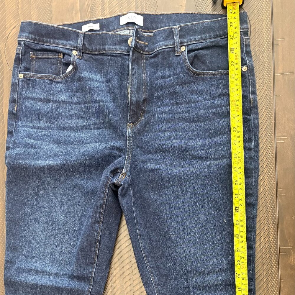 Ann Taylor LOFT Outlet Modern Skinny‎ Denim Blue Jeans Size 14